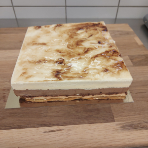 Entremet vanille chocolat-familial