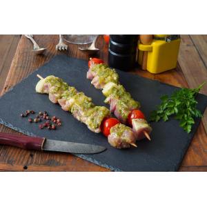 Brochettes bio marinées (ail des ours) 600g