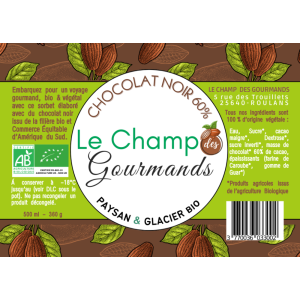 Sorbet chocolat noir