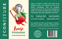 Confiture fraise rhubarbe