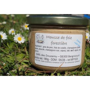 Terrine de mousse de foie forestière