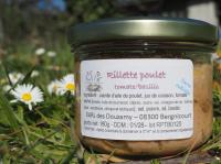 Terrine de rillette volaille/tomate/basilic