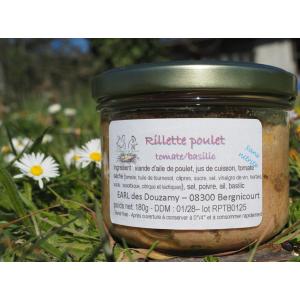 Terrine de rillette volaille/tomate/basilic