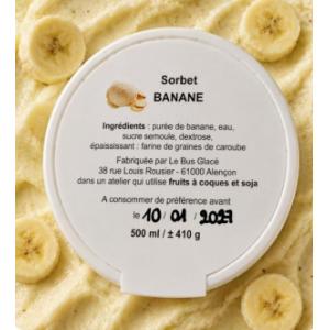 Sorbet plein fruit banane