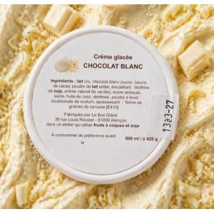 Créme glacée chocolat blanc