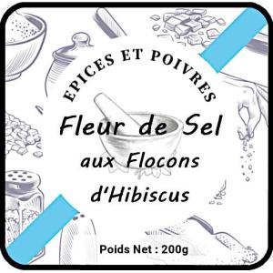 Fleur de sel aux flocons d'hibiscus