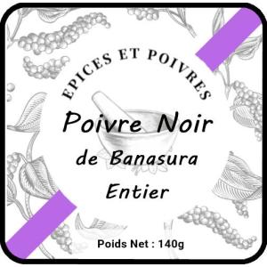 Poivre des highlands de banasura noir entier